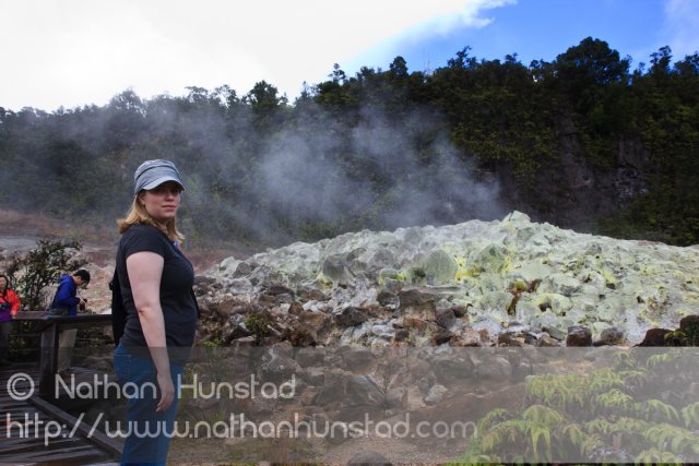 Julia at the sulphur banks